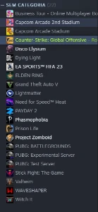 Conta Steam Com Vários Jogos E Gamersclub Level 20