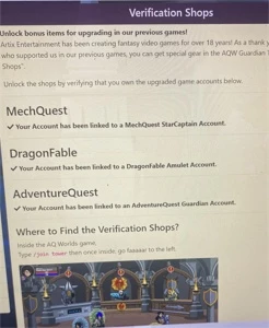 Vende-se conta AQW - Adventure Quest World