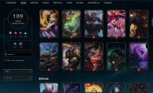 Conta De Lol Todos Champions, 109 Skins [Pronta Entrega] - League of Legends: Wild Rift LOL WR