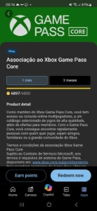 Vendo Código Xbox game pass core