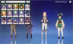 Genshin Impact - Conta com Venti e Jean + Lança 5*+ Fishl C6