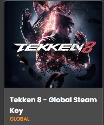 Codigo Steam Tekken 8 (Codigo Steam, Não É Conta)