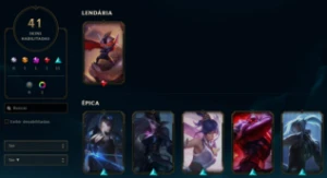 Conta League of Legends Full Acesso - 140 Champs e 41 Skins LOL