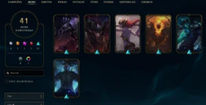 Conta League of Legends Full Acesso - 140 Champs e 41 Skins LOL