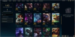 Conta LoL Diamante 1 - 41 champ - 6 skins - League of Legends