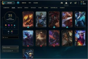 CONTA LEAGUE OF LEGENDS COM 11 GEMAS! OURO 4 SOLO DUO! LOL