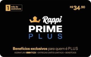 Rappi prime plus de 1 mês em sua conta - Outros