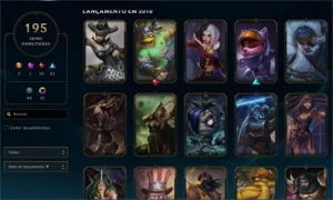 Conta Platina III 195 skins - League of Legends LOL