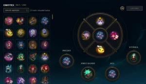 Conta com 441 skins e 99 cromas - League of Legends LOL