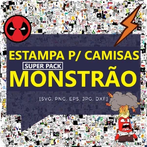 Estampa para camisas - Super Pack MONSTRÃO - Outros