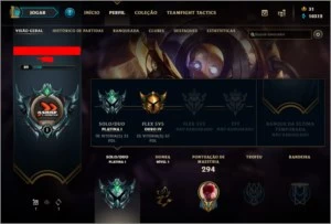 Conta no LOL Platina 3, 108 campeões, 67 skins - League of Legends