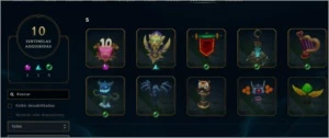 Conta no LOL Platina 3, 108 campeões, 67 skins - League of Legends