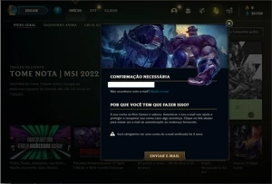 Conta platina 4 com 22 Champs ( SEM EMAIL CONFIRMADO ) - League of Legends LOL