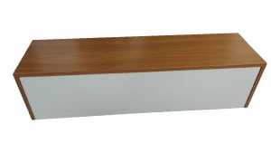 Aparador Freijó e Branco com Gaveta 60x25x20cm - Artesanato e Personalizados