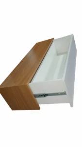 Aparador Freijó e Branco com Gaveta 60x25x20cm - Artesanato e Personalizados
