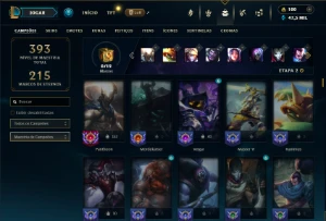 Bronze 3 com TODOS os champs e 188 Skins + 2 Prestigios - League of Legends LOL