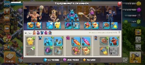 Conta Top Cv15 Lendária Clash Of Clans + 1000 Gemas