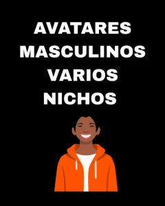 Pack Premium de Avatares Masculinos Animados para Canais Dar - Redes Sociais