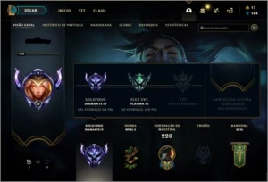 💎  CONTA DIAMANTE 4 + 75 SKINS 💎 - League of Legends LOL