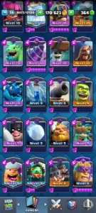 Conta Clash Royale nível 37 com 7 evoluções