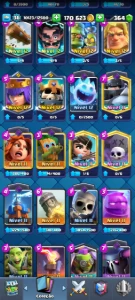 Conta Clash Royale nível 37 com 7 evoluções