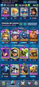 Conta Clash Royale nível 37 com 7 evoluções