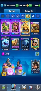 Conta Clash Royale nível 37 com 7 evoluções