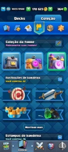 Conta Clash Royale nível 37 com 7 evoluções