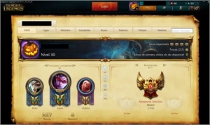 CONTA DE LOL OURO 1 - League of Legends