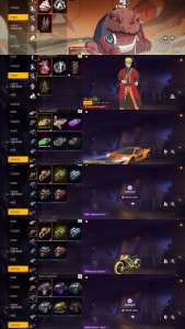 Conta Free Fire Com Conjunto Naruto Completo E Muito Mais