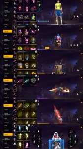 Conta Free Fire Com Conjunto Naruto Completo E Muito Mais