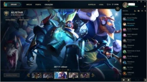 CONTA PLATINA V 47PDL 5.1K DE IP 20 CHAMPS 5 SKINS BARATA - League of Legends LOL