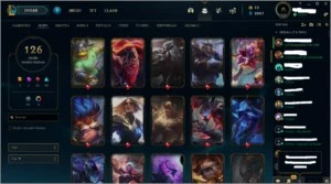 plat IV, e-mail verificado, muitas skins, Todos os champs - League of Legends LOL