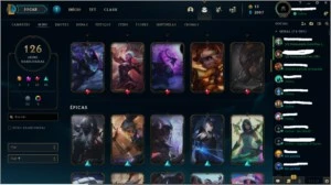 plat IV, e-mail verificado, muitas skins, Todos os champs - League of Legends LOL