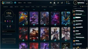 plat IV, e-mail verificado, muitas skins, Todos os champs - League of Legends LOL