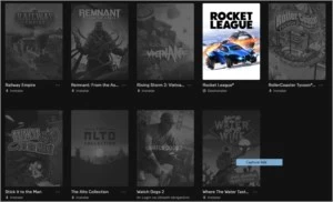 Conta Epic games com GTA V, Remmant, Watch Dogs 2 e outros.