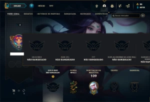 Conta Unranked com 32 Champs e 32 Skins - League of Legends LOL
