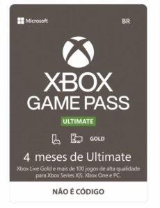 Xbox Gamepass Ultimate 4 meses - Assinaturas e Premium