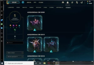 CONTA LOL 100 SKINS >>> VARIOS CHAMPIONS >>> GOLD 3 - League of Legends