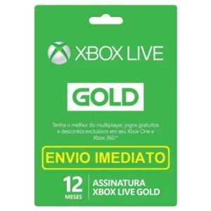 Gift Card Xbox Live Gold 12 meses (Envio Imediato) - Gift Cards