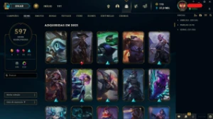Conta De Lol Com 568 Skins - League of Legends