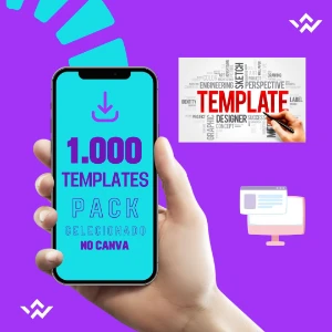 🎨 Faça Suas Criações com o Pack 1000 Templates Selecionados