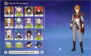 VENTI + DILUC + CHILD + JEAN RANK 45 - Genshin Impact
