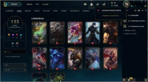 Conta no league of Legends LOL
