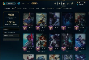 Prata 2 com TODOS os Champs e 189 Skins ( ADC / MID / JG ) - League of Legends LOL