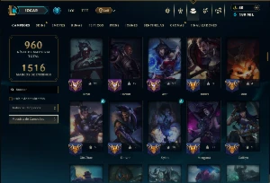 Prata 2 com TODOS os Champs e 189 Skins ( ADC / MID / JG ) - League of Legends LOL
