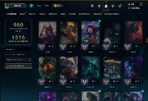 Prata 2 com TODOS os Champs e 189 Skins ( ADC / MID / JG ) - League of Legends LOL