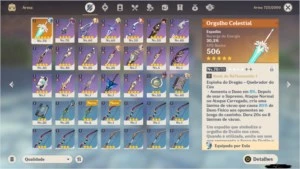 ar 40 Eula e mona espadao celestial e mais de 3000 gemas - Genshin Impact