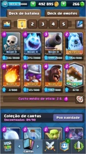Conta Clash Royale XP 12 Arena 12