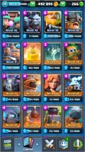 Conta Clash Royale XP 12 Arena 12